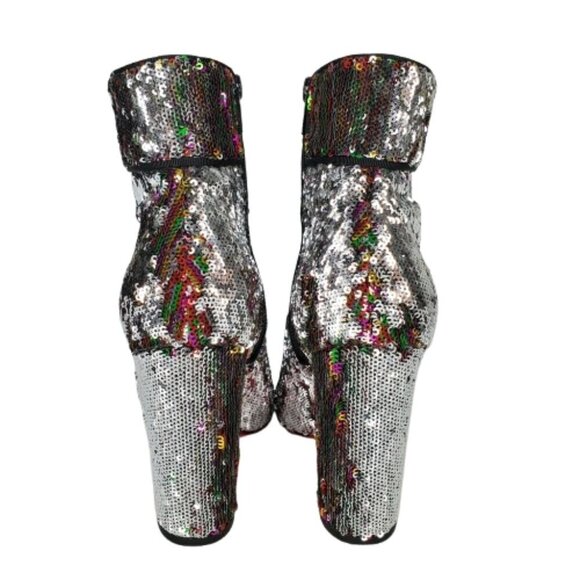 Christian Louboutin Unicorn Moulamax 100 Sequin Booties - Picture 5 of 8